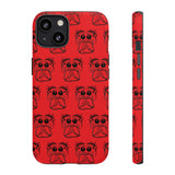 Tough Cases  Featuring BFP Jumping Spider Print on Red