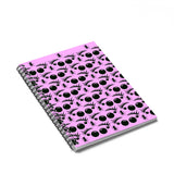 Spiral Notebook Lined Paper with Jumping Spider Print