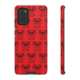 Tough Cases  Featuring BFP Jumping Spider Print on Red