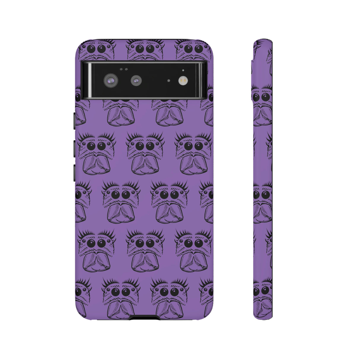 Tough Cases  Featuring BFP Jumping Spider Print on Purple