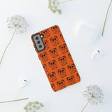 Tough Cases  Featuring BFP Jumping Spider Print on Orange