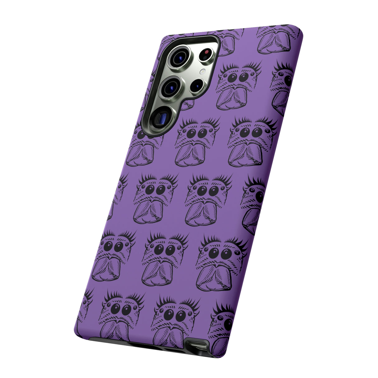 Tough Cases  Featuring BFP Jumping Spider Print on Purple