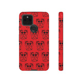 Tough Cases  Featuring BFP Jumping Spider Print on Red