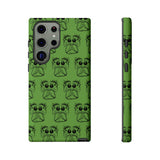 Tough Cases  Featuring BFP Jumping Spider Print on Green