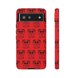 Tough Cases  Featuring BFP Jumping Spider Print on Red