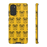 Tough Cases  Featuring BFP Jumping Spider Print on Yellow