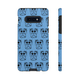 Tough Cases  Featuring BFP Jumping Spider Print on Blue