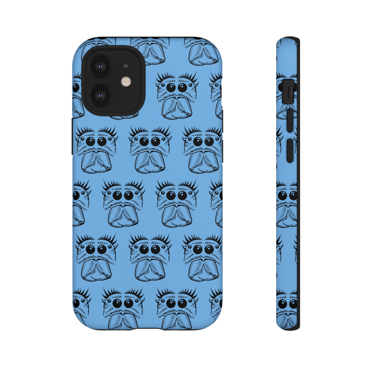 Tough Cases  Featuring BFP Jumping Spider Print on Blue