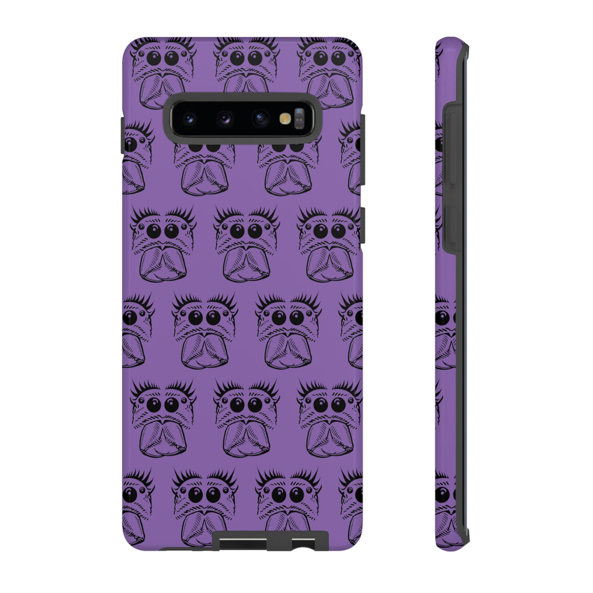 Tough Cases  Featuring BFP Jumping Spider Print on Purple