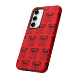 Tough Cases  Featuring BFP Jumping Spider Print on Red