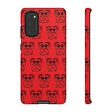 Tough Cases  Featuring BFP Jumping Spider Print on Red