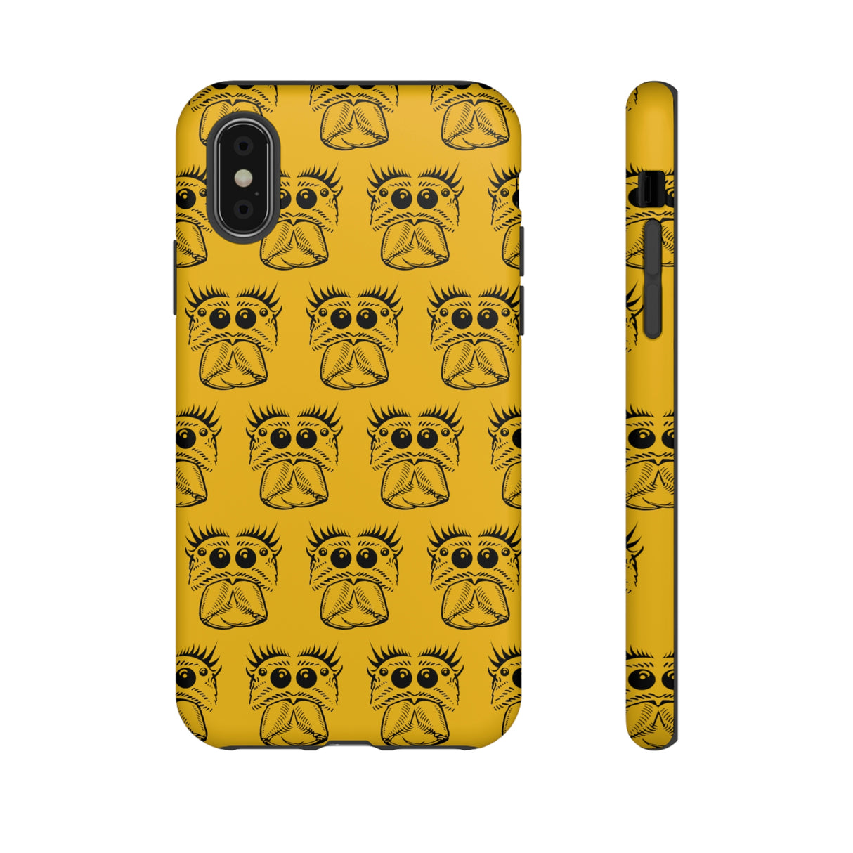 Tough Cases  Featuring BFP Jumping Spider Print on Yellow