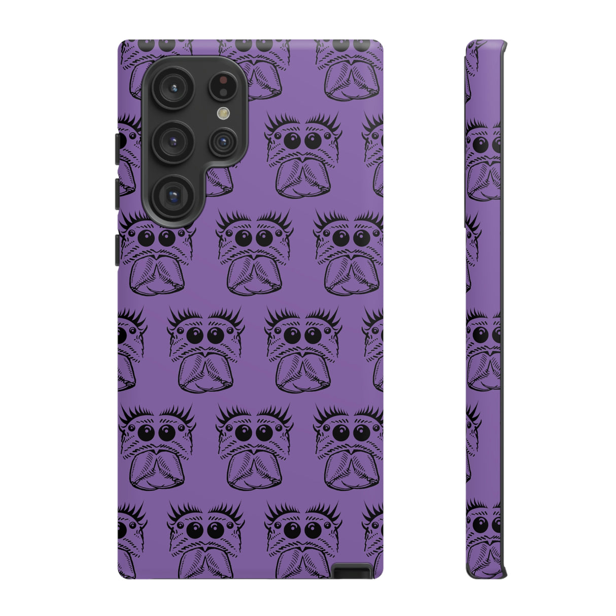 Tough Cases  Featuring BFP Jumping Spider Print on Purple