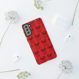 Tough Cases  Featuring BFP Jumping Spider Print on Red