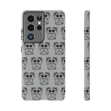 Tough Cases  Featuring BFP Jumping Spider Print on Gray