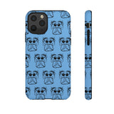 Tough Cases  Featuring BFP Jumping Spider Print on Blue