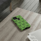 Tough Cases  Featuring BFP Jumping Spider Print on Green