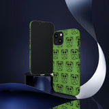 Tough Cases  Featuring BFP Jumping Spider Print on Green