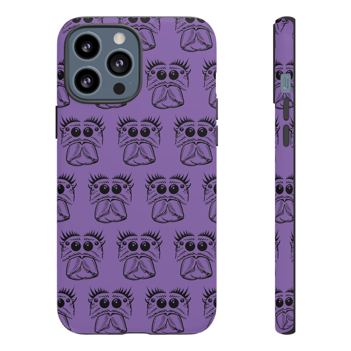 Tough Cases  Featuring BFP Jumping Spider Print on Purple