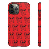 Tough Cases  Featuring BFP Jumping Spider Print on Red