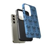 Tough Cases  Featuring BFP Jumping Spider Print on Blue