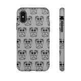 Tough Cases  Featuring BFP Jumping Spider Print on Gray