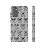 Tough Cases  Featuring BFP Jumping Spider Print on Gray