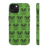 Tough Cases  Featuring BFP Jumping Spider Print on Green