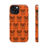 Tough Cases  Featuring BFP Jumping Spider Print on Orange