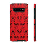 Tough Cases  Featuring BFP Jumping Spider Print on Red