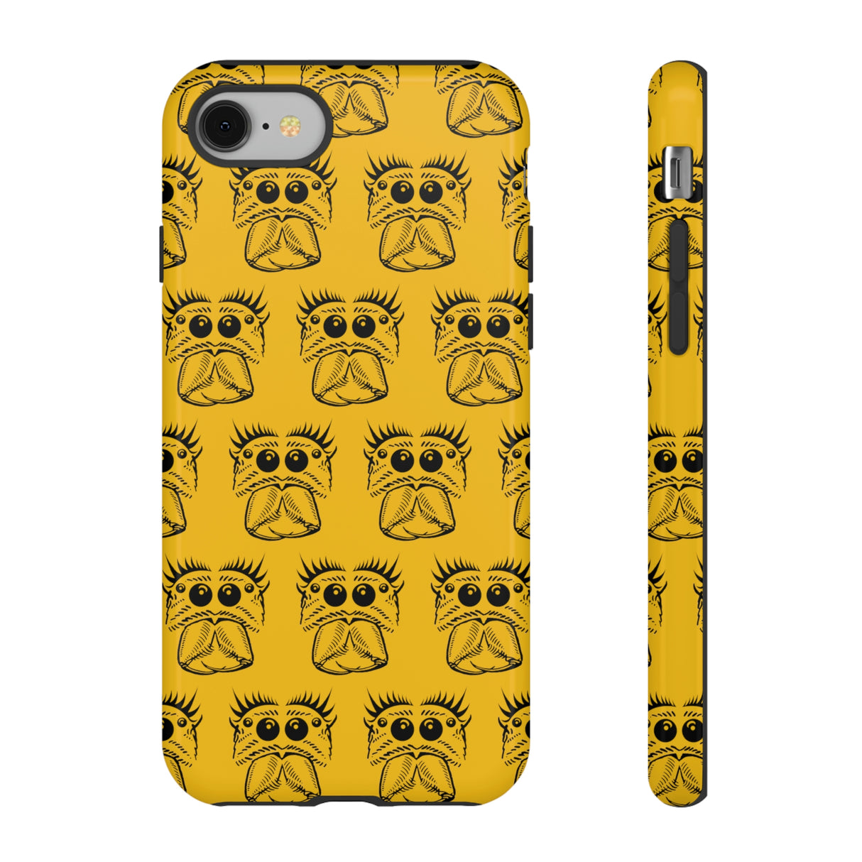 Tough Cases  Featuring BFP Jumping Spider Print on Yellow