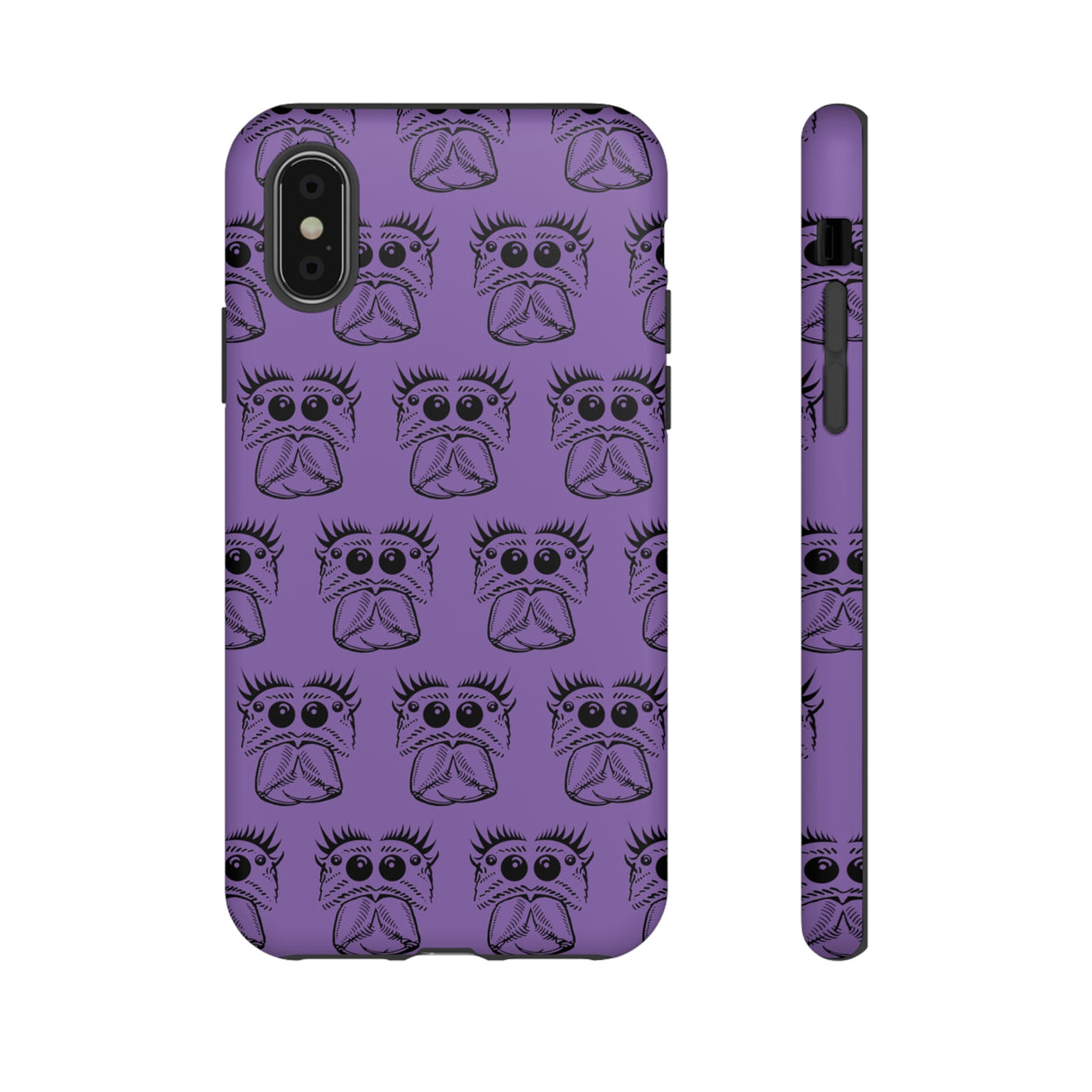 Tough Cases  Featuring BFP Jumping Spider Print on Purple