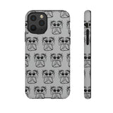 Tough Cases  Featuring BFP Jumping Spider Print on Gray