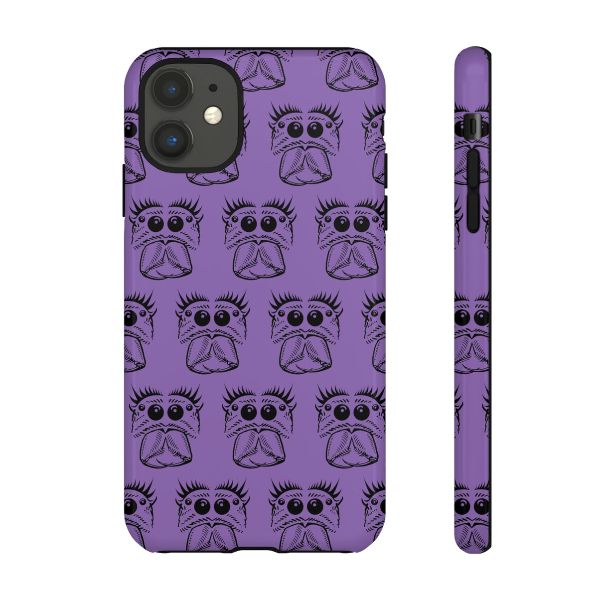 Tough Cases  Featuring BFP Jumping Spider Print on Purple