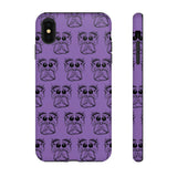 Tough Cases  Featuring BFP Jumping Spider Print on Purple