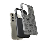 Tough Cases  Featuring BFP Jumping Spider Print on Gray