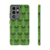 Tough Cases  Featuring BFP Jumping Spider Print on Green