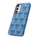 Tough Cases  Featuring BFP Jumping Spider Print on Blue