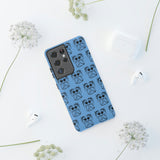 Tough Cases  Featuring BFP Jumping Spider Print on Blue