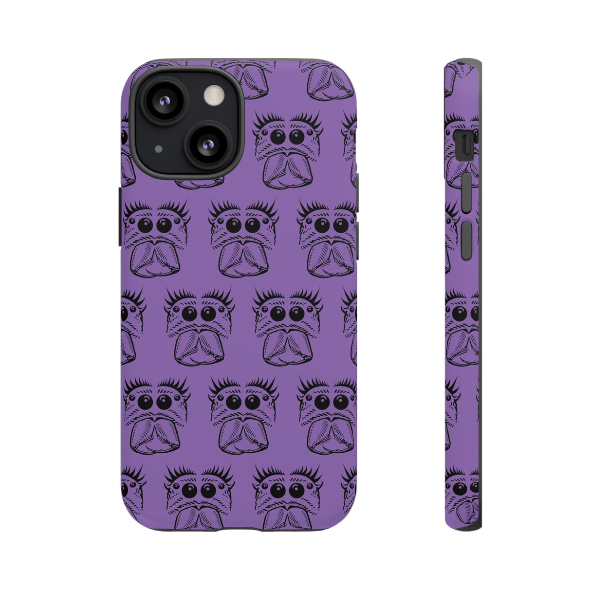 Tough Cases  Featuring BFP Jumping Spider Print on Purple