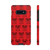 Tough Cases  Featuring BFP Jumping Spider Print on Red