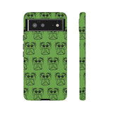 Tough Cases  Featuring BFP Jumping Spider Print on Green