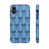 Tough Cases  Featuring BFP Jumping Spider Print on Blue