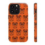 Tough Cases  Featuring BFP Jumping Spider Print on Orange