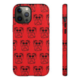 Tough Cases  Featuring BFP Jumping Spider Print on Red