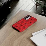 Tough Cases  Featuring BFP Jumping Spider Print on Red