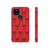 Tough Cases  Featuring BFP Jumping Spider Print on Red