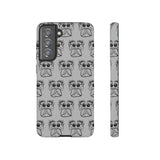 Tough Cases  Featuring BFP Jumping Spider Print on Gray