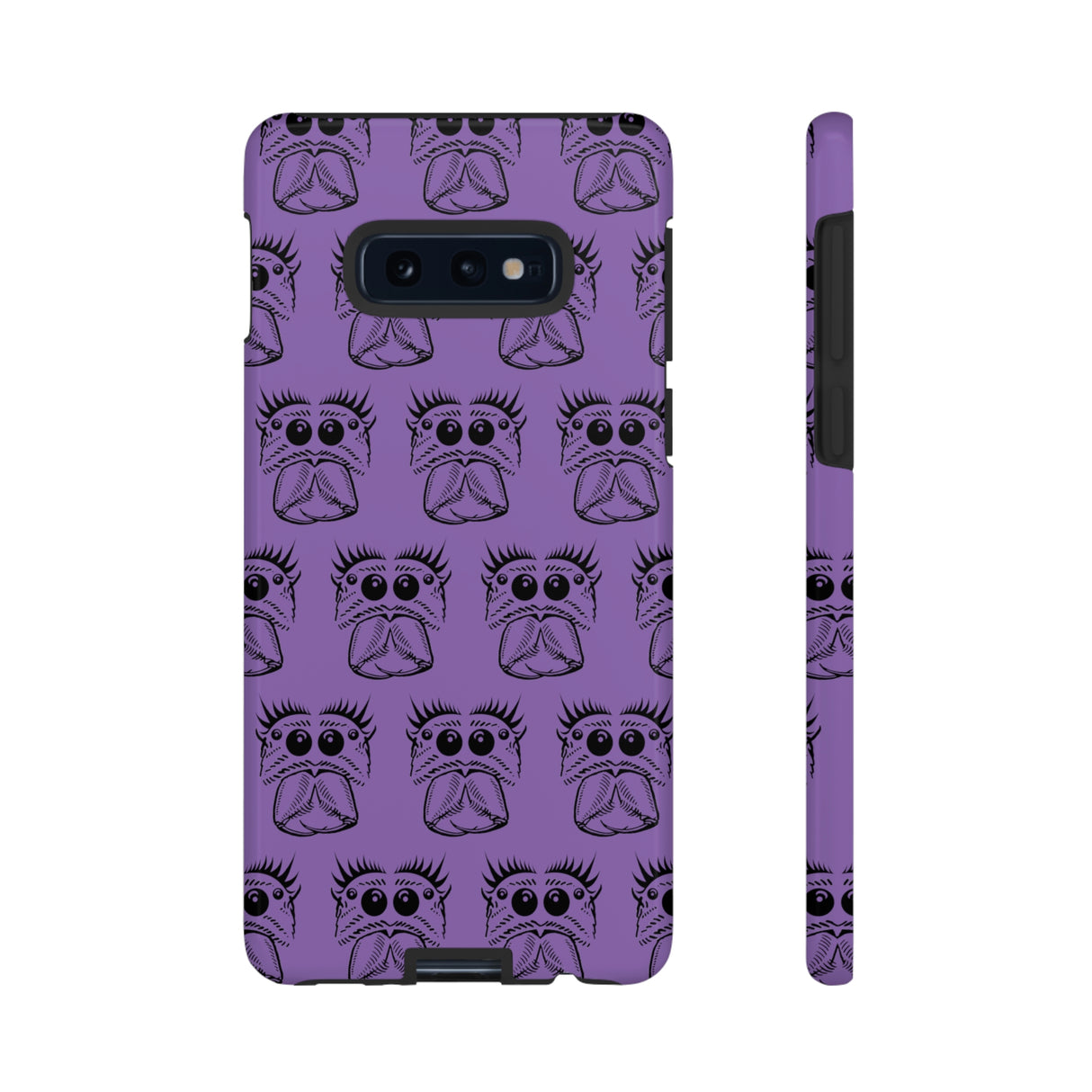 Tough Cases  Featuring BFP Jumping Spider Print on Purple