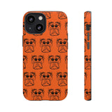 Tough Cases  Featuring BFP Jumping Spider Print on Orange